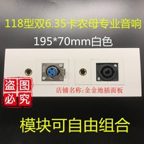 Type 118 Large Number Double 6 35 Canon Mother Stage Sound Panel Microphone 6 5 Cannon Professional Sound Box Big Three Core