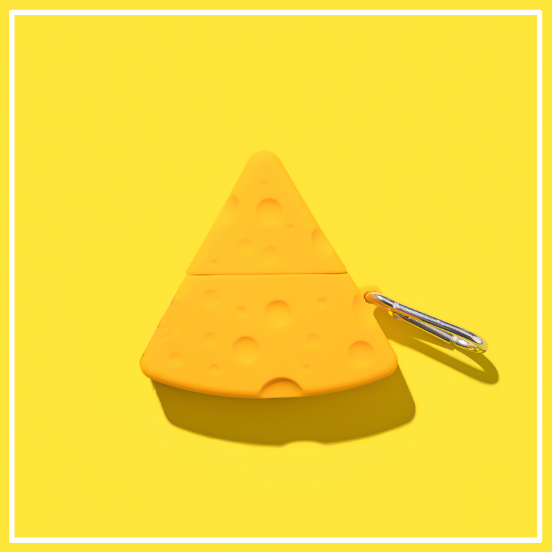 A piece of cheese South Korean cheese silica gel apply AirPods1 2 generation protective sleeve Bluetooth headphone sleeve soft shell cute