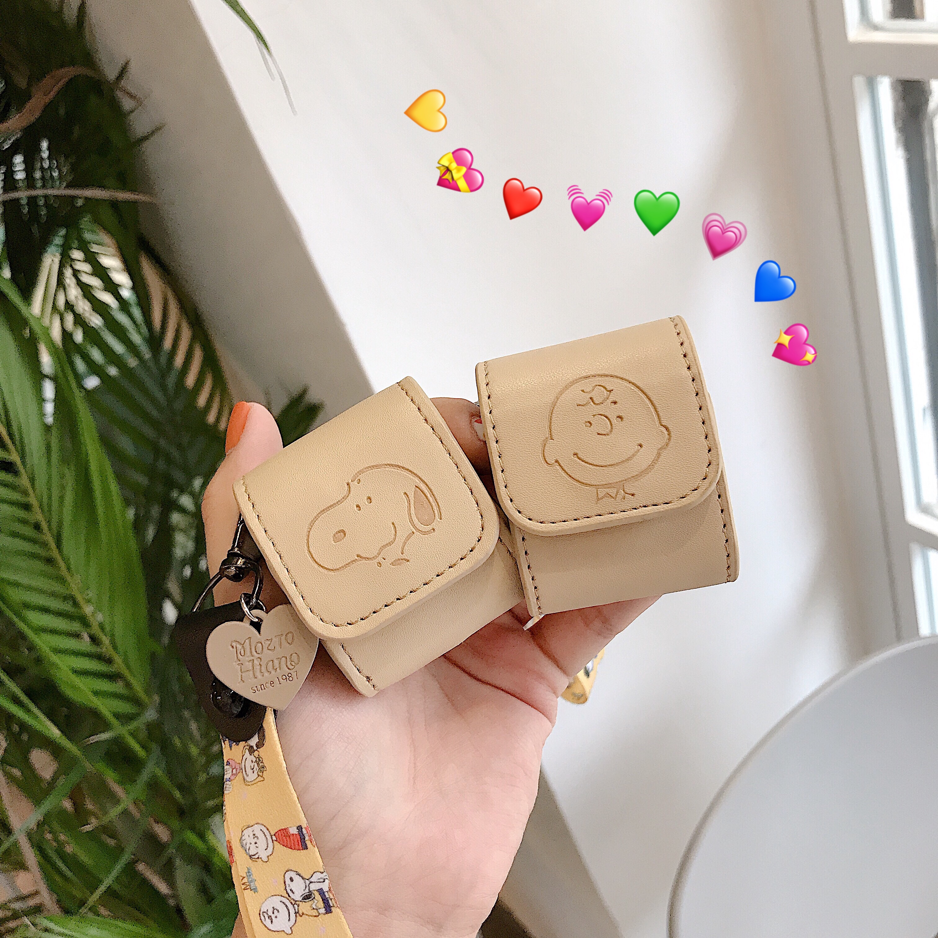 Cartoon Charlie Applies Airpods Protective Sleeve Apple 2 Generation Wireless Bluetooth Headphones Silicone Anti-Fall Leather Set Hang