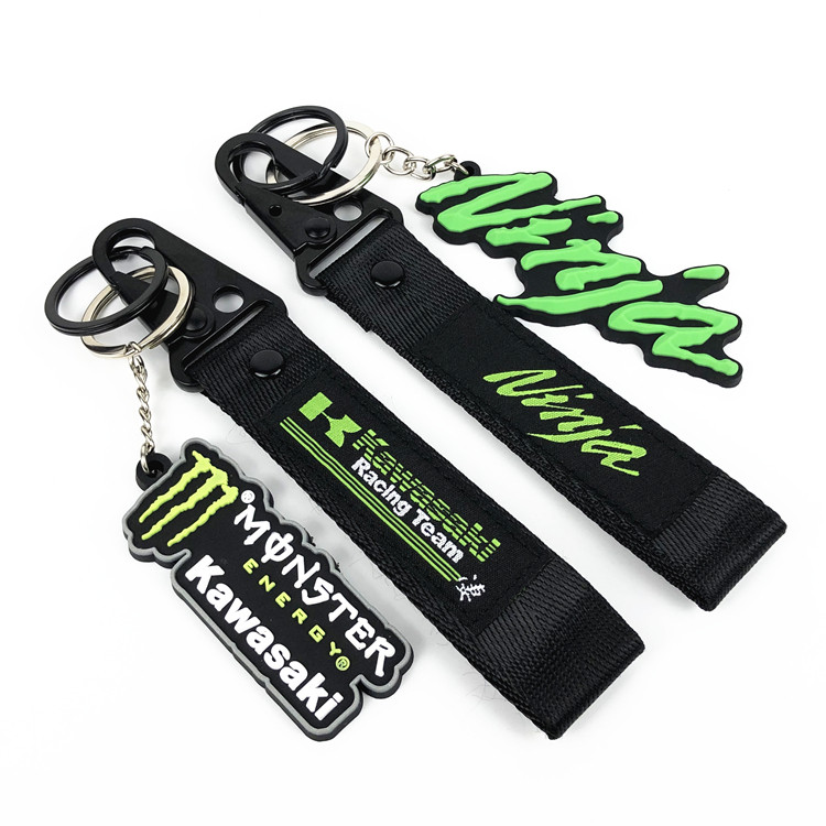 Kawasaki Ninja 250 300 Ninja400 650 NINJA 1000 Key Clock Hanging Decorated with Wang Rope