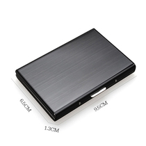 Anti-magnetic stainless steel ultra-thin card bag bank card box metal card box 6-bit card holder certificate box metal card bag