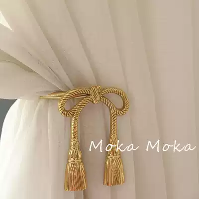 MokaMoka brass bow curtain hook light luxury versatile home good things Girl house decoration curtain hook