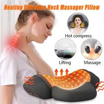 Electric Neck Massage Pillow Heating Vibration Neck Massager