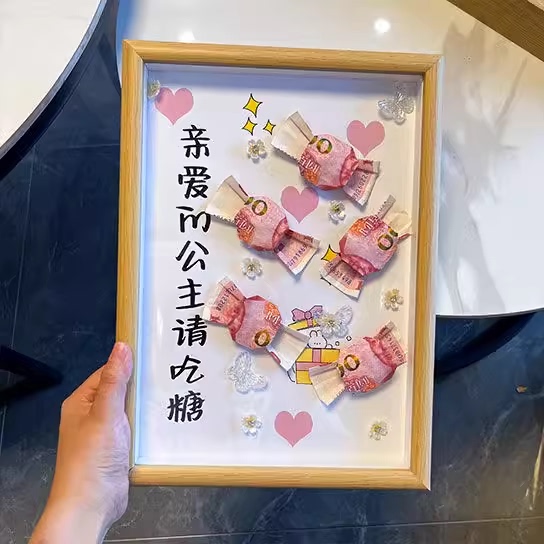 Creative Money Bouquet DIY Material Kit Candy Lollipop Birthday Gift for Best Friend Girlfriend Coming-Of-Age Ceremony