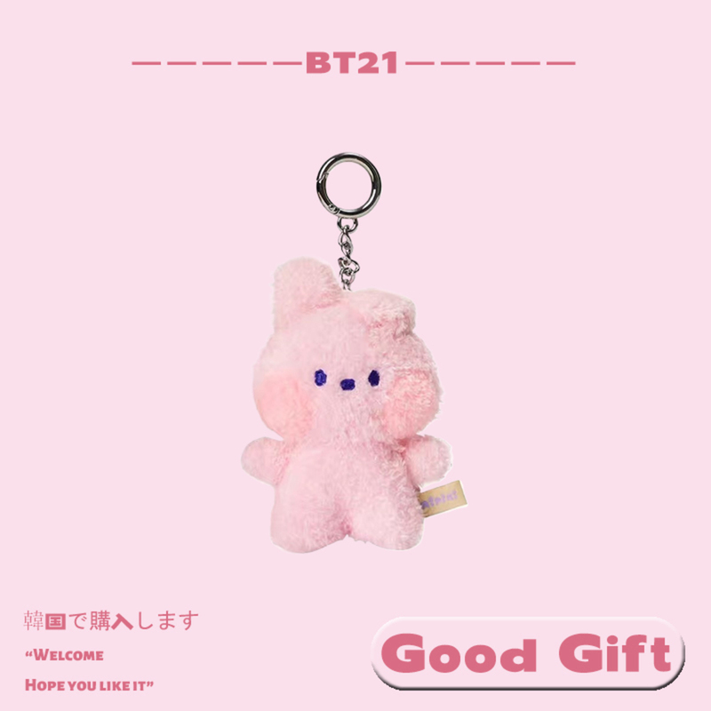 Korean Bt21 Bts Rabbit Plush Pendant Kim Tae-Hyung Bag Charm Birthday Gift for Girls