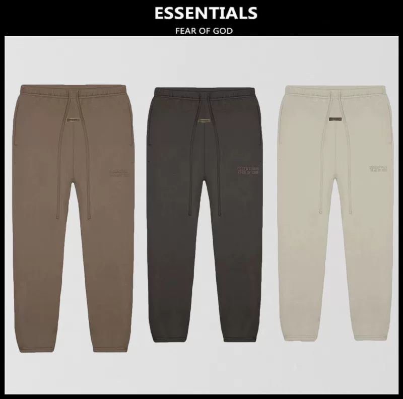 Брюки ESSENTIALS в стайл американский тренд спортивные и повседневные двойные линии манжет длинные штаны