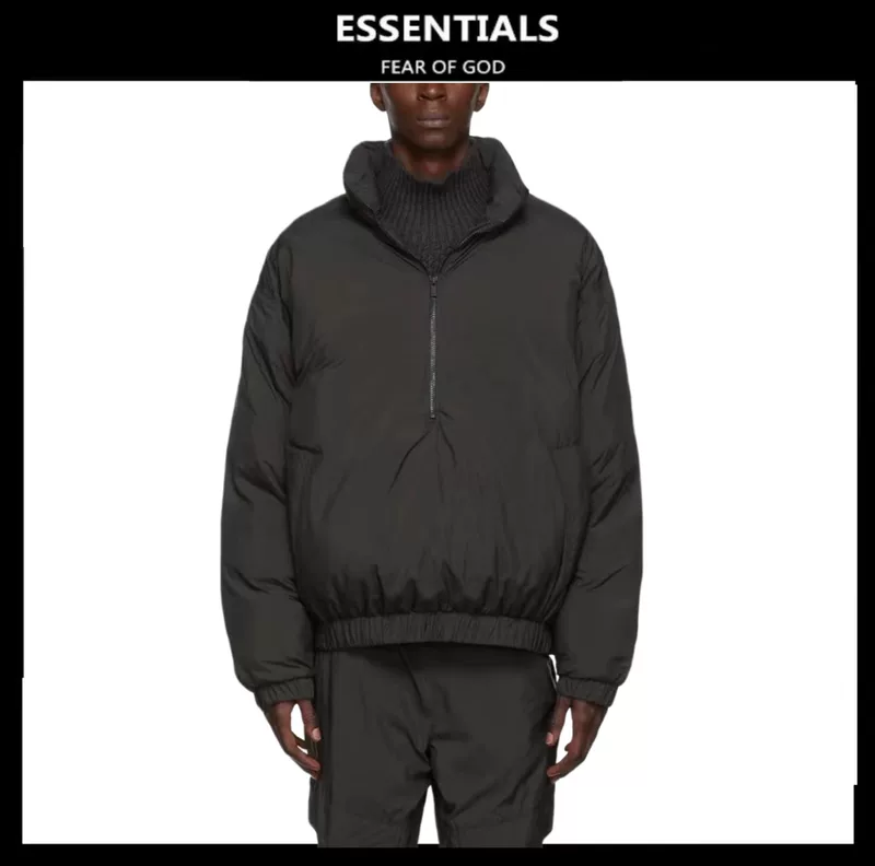 50% скидка】FOG американский модный бренд multi-line ESSENTIALS half-zip bread suit high street trendy cotton suit