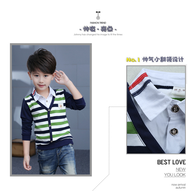 Trẻ em cộng với áo nhung bé trai mùa thu 5-6-7-8 tuổi 9 quần áo trẻ em bé trai áo thun cotton dài tay mùa xuân và mùa thu đông dày váy trẻ em 10 tuổi