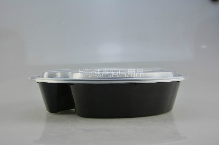 Disposable Snack Box Lunch Box Thickened Upscale Plastic Round Trig Packed Case Out Of The Box Lunchbox Lunchbox