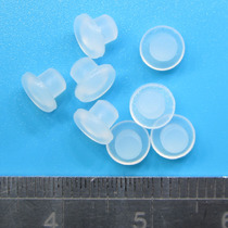 3mm4 4mm small translucent silicone key cap translucent key cap light guide column luminous key silicone plug
