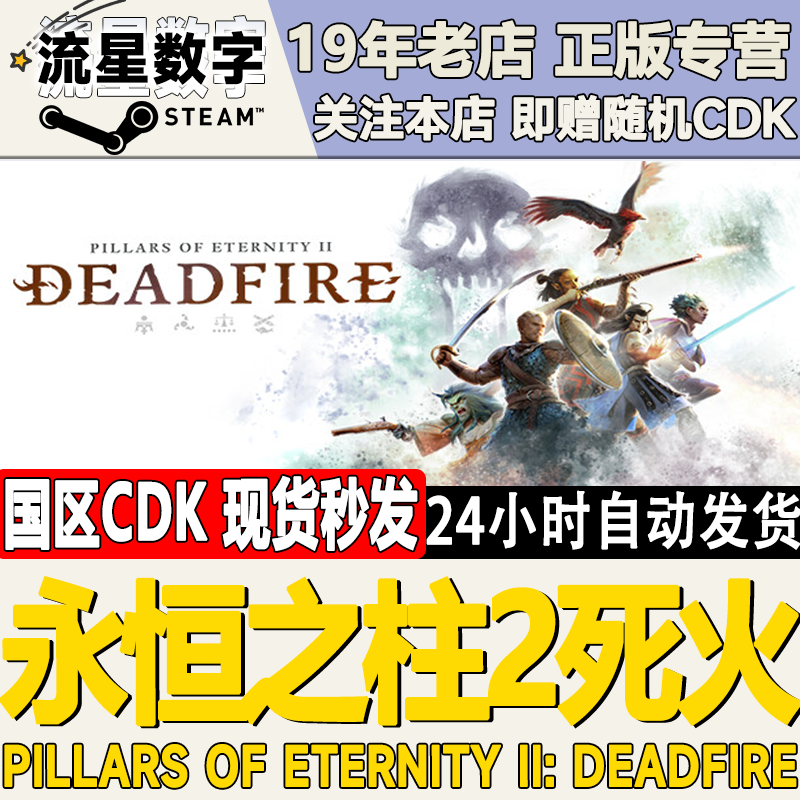 Steam Genuine Chinese Region Key Pillars of Eternity 2 Deadfire Obsidian Edition Activation Code Cdkey in Stock