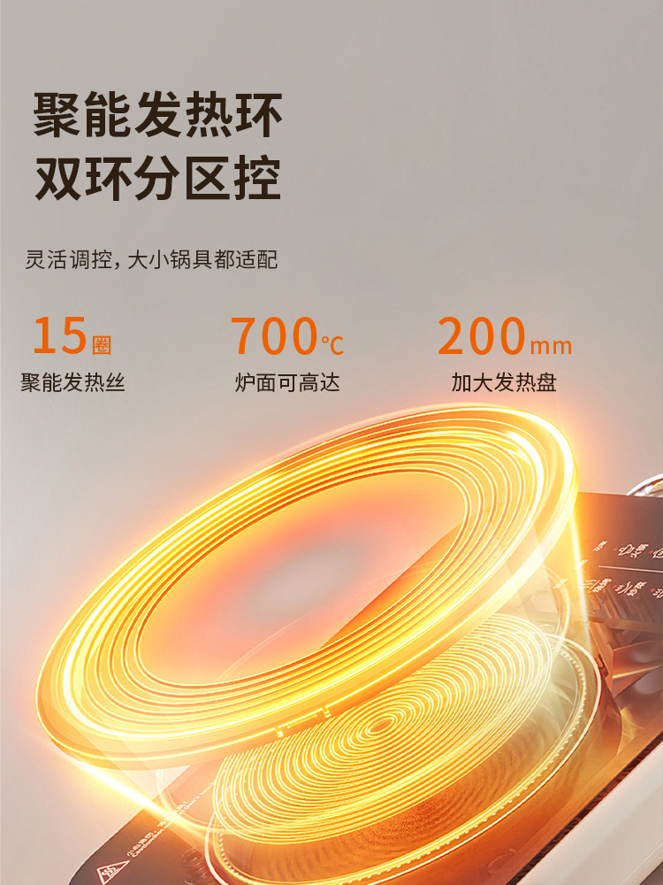 Joyoung Electric Ceramic Stove, Small Induction Cooker for Home Use, High-Power Stir-Fry Electric Stove, Smart Tea-Making Induction Cooker, Hot Pot