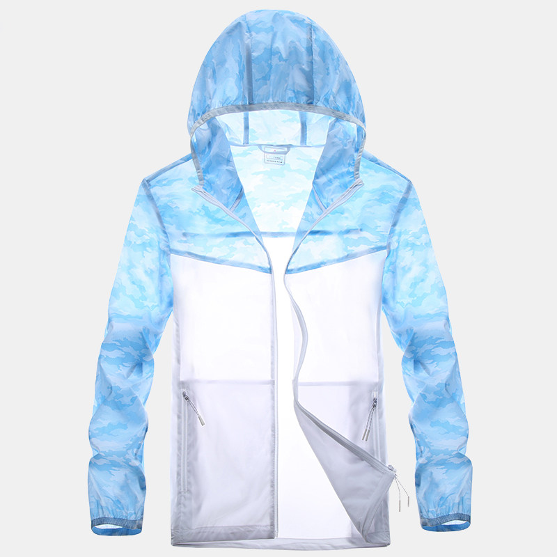 Camouflak sunscreen men's 2020 new summer ultra-thin breathable anti-UV couples outdoor sunscreen jacket