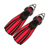 Quick release buckle spring shoelace Open heel-free four-wire King Kong Professional deep dive long fins Large size medium-long fins