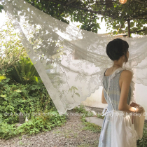 Retro South Korea Wind Ins Lace Table Cloth Wall Hanging Cloth Picnic Swing Pat Room Deco Style Teenage Girl Geb Photo