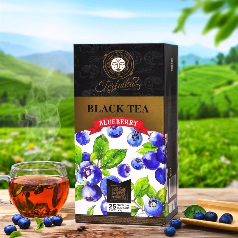 Sri Lanka Imported Fruit Black Tea, Blueberry Lemon Fruit Tea, Grape Small Packaged Tea Bags for Brewing