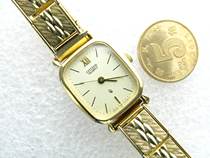 Ladies Quartz Japan Middle Ancient Woman Watch (gold-plated spring tight strap)