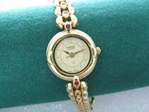 South Koreas gold - plated ruby South Korean quartz watch korea