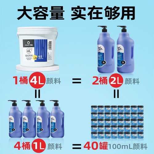 Пигментированный художественный акрил, водостойкий вместительный и большой краситель, ручная роспись, защита от солнца, не выцветает, обучение, DIY, граффити, оптовые продажи