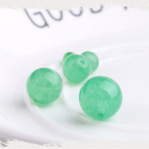 DIY green Dongling Jade scattered beads handmade earring bracelet beaded accessories accessories natural crystal jewelry semi-finished products