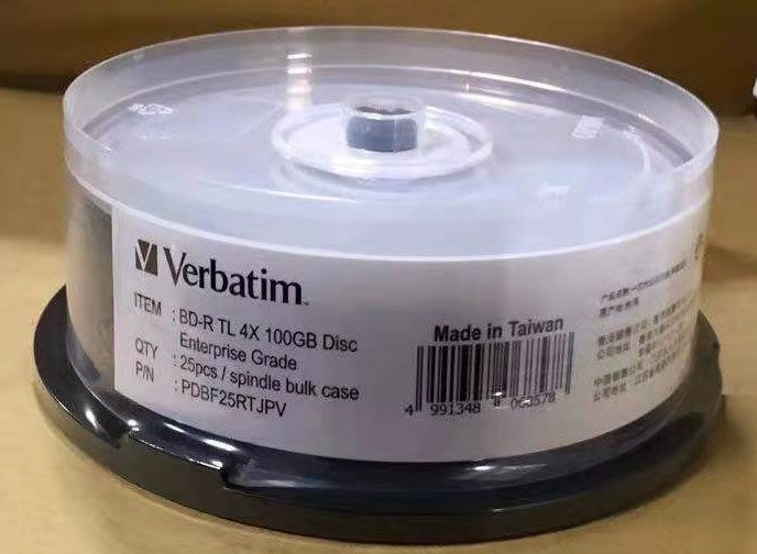 Professional printable 100G Blu-ray BD-R XL burn disc
