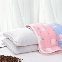 Childrens pillowcase summer breathable gauze sweat-absorbing cotton pillow core cover 3050 large kindergarten pillow four seasons universal