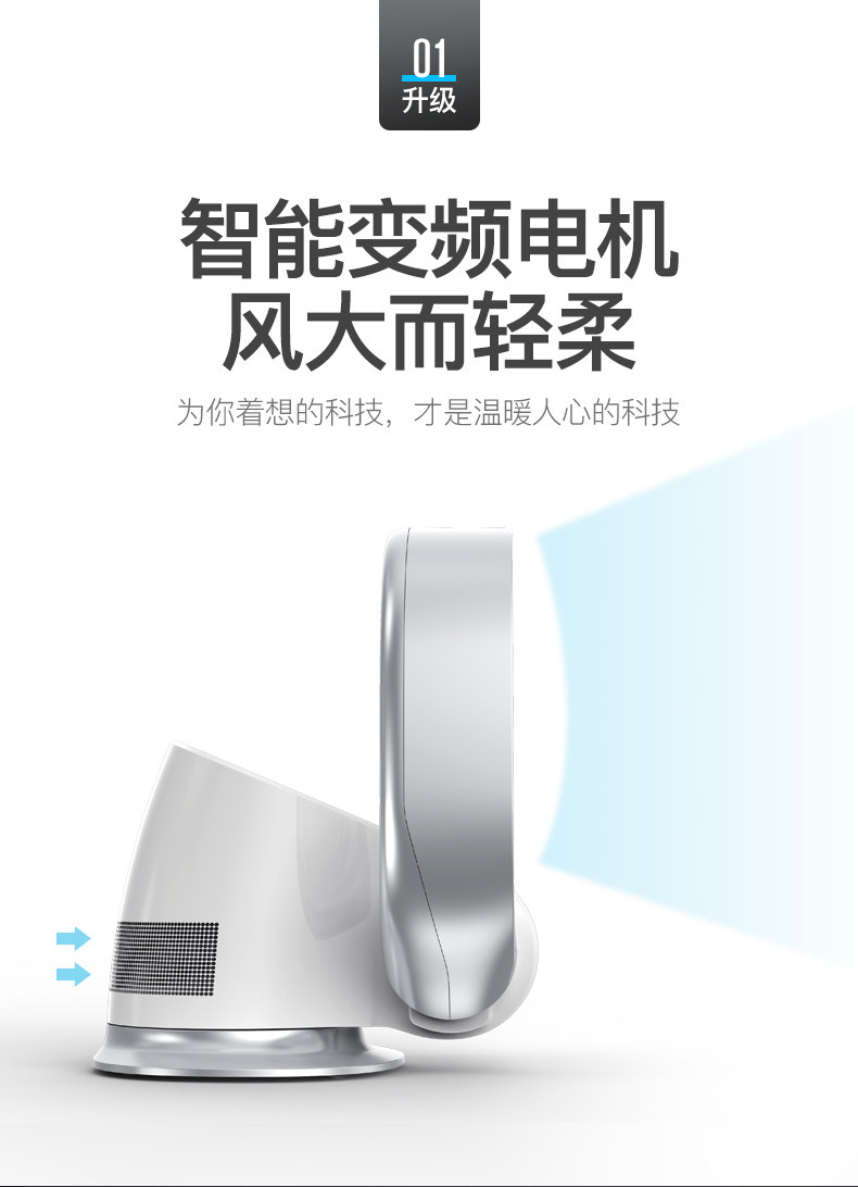 листья вентилятора 日本sk智能无叶风扇家用台式超静音挂壁式电风扇壁扇卧室婴儿风扇
