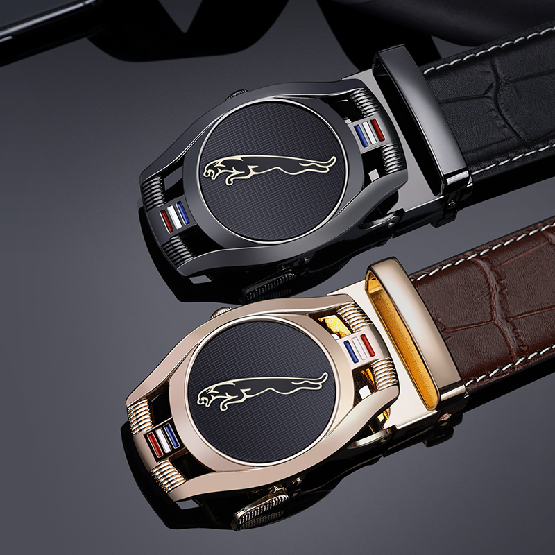 The British Raf Lauren Polo men's belt automatically buckled leather jeans belt fashion and young pants with men and Korean version