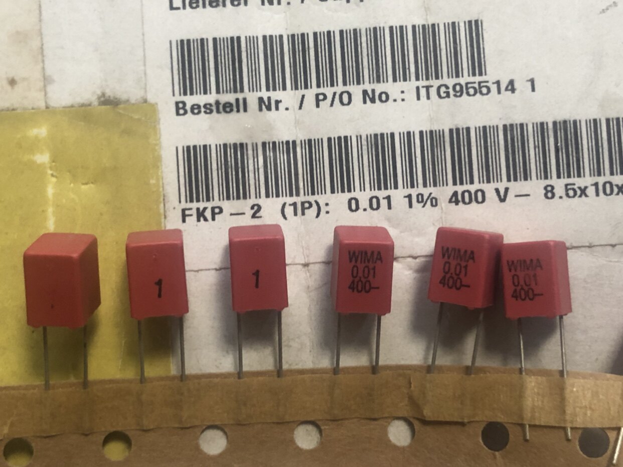 Немецкий конденсатор Weima WIMA FKP-2 400V 0,01мкФ 400V 103 шаг 5 мм 4