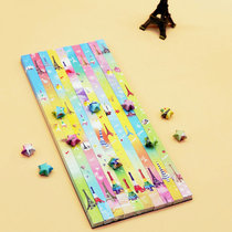 New star Origami Valentines Day Birthday gift Eiffel Tower Lucky Star color paper