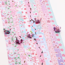 Double-sided star origami stacked five-pointed star color paper wishing bottle origami material