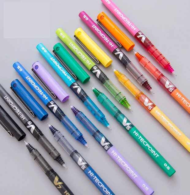 PILOT Japanese Baekle pen BX-V5 water-based pen thyme V5 Wallet pen Water pen 0 5 exam special pen-Taobao