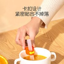 Baby soup artifact food grade childrens food supplement long hose silicone bowl baby porridge water buckle straw baby