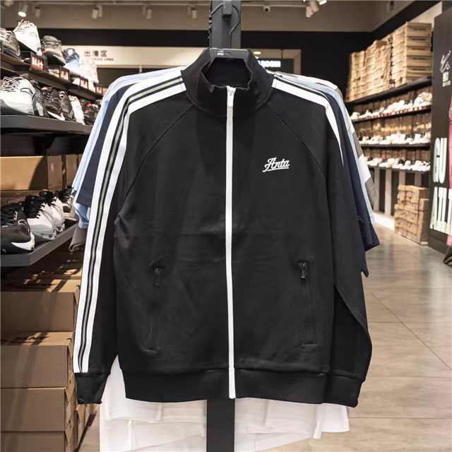 Anta Men's Spring and Autumn Tech Stand Collar Knitted Training Sports Top 152438706