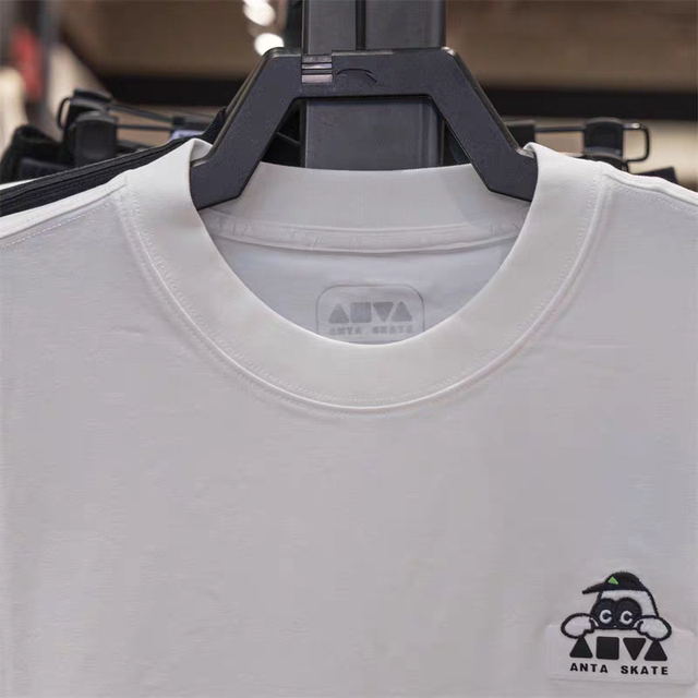 Anta Wang Yibo same style retro short-sleeved top men's summer breathable skateboard casual sports t-shirt 172528118