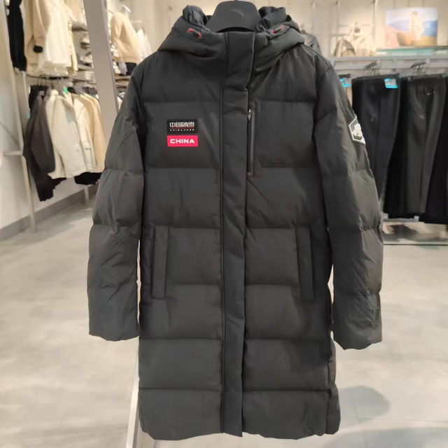 Anta China Ice and Snow down Jacket Women's Winter Water-Repellent Heat Technology Mid-Length Cotton Coat 162517906