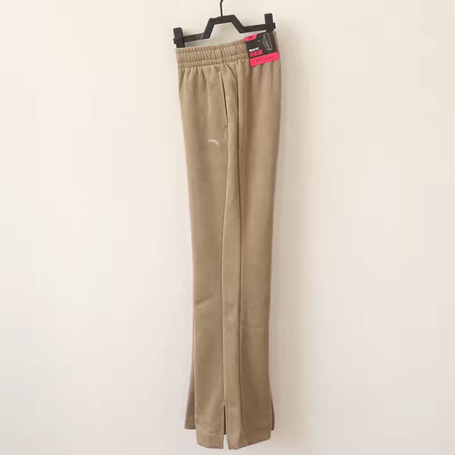 Anta Flared Pants | Casual Sports Pants for Women, Winter Fleece-Lined, Loose Wide-Leg Straight Pants 162447313N