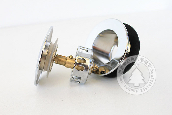 All-copper shower room wooden barrel bouncing drainer * with filter to prevent blockage and send down the water pipe