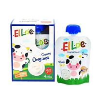 Elloro Elloe Import 85 gr * 4 bags Children yoghurt sour cream normal flavor Strawberry with AD Nutrition
