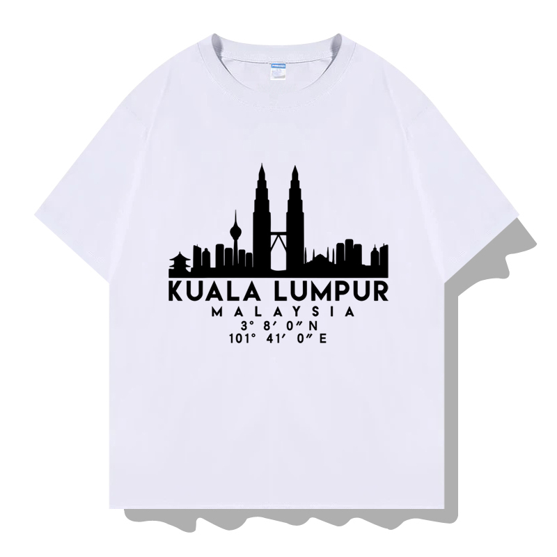 Malaysia Kuala Lumpur Iconic Buildings and Landmarks Short-Sleeved T-Shirt Clothing
