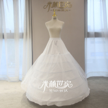 Five or five circles of fish bones trailing skirt support long double-layer yarn bridal wedding tutu performance suit elastic petticoat