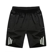 Quần thể thao quần thể dục nam mùa hè thoáng khí và nhanh khô quần short bóng rổ rộng kích thước lớn năm quần đào tạo - Quần thể thao