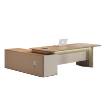 Light luxury and high-end boss desk executive desk simple modern executive desk manager desk and chair combination