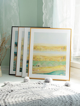 Narrow-sided aluminum alloy framed picture frame creative hanging wall 4K8k photo frame certificate 2432 inch Chart chart custom-made