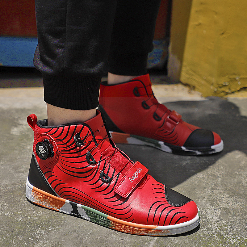 Locomotive riding shoes men's anti-slip anti-slip, off-road race car shoes Four seasons light and breathable knight Anti-collision locomotive equipment