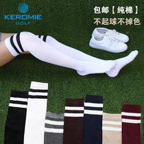 Golf knee socks female Korean Japanese spring summer autumn and winter high socks non-slip warm cotton socks sports long socks