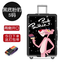 Черный фон розовый леопардовый код 19-21 дюйма