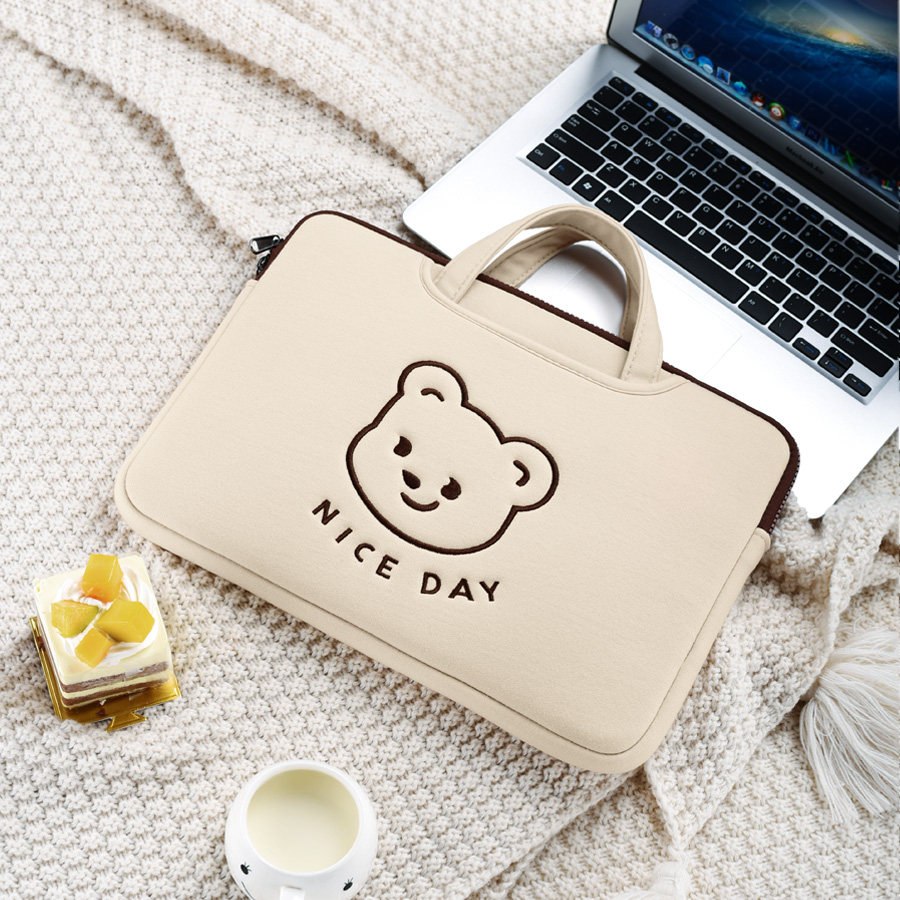 Cartoon Computer Bag Ins Style Handheld Women Cute Macbook Pro13 3 Lenovo Air 14 15 6 Apple 16