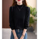 Half turtleneck beaded sweater bottoming shirt women's autumn and winter wear 2022 new popular foreign style knitted sweater top