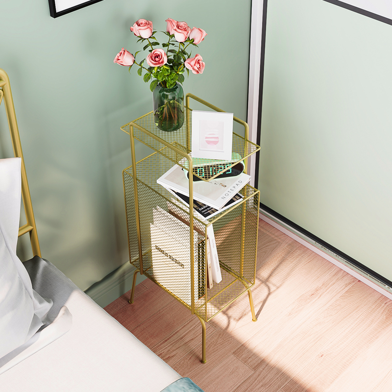 Nordic living room home magazine rack floor-to-ceiling storage rack book and newspaper display rack simple newspaper rack wrought iron metal bookshelf